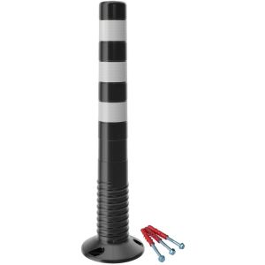 Столбик гибкий черный 750 мм ТПЭ (OSCAR) черно-белые светоотражатели