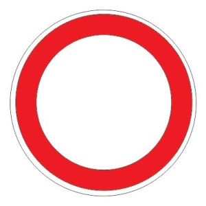 Маска дорожного знака 3.2 — Движение запрещено